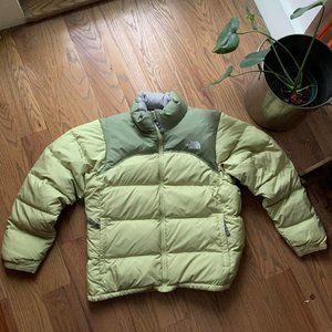 The North Face Womens 700 Nuptse Down Jacket Size XL Light Green